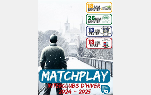 Match Play Hiver 2025  - 26 janvier 2025