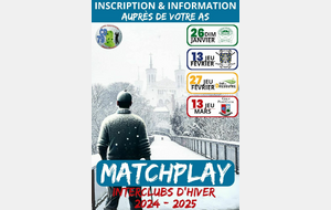 Match Play Hiver 2025